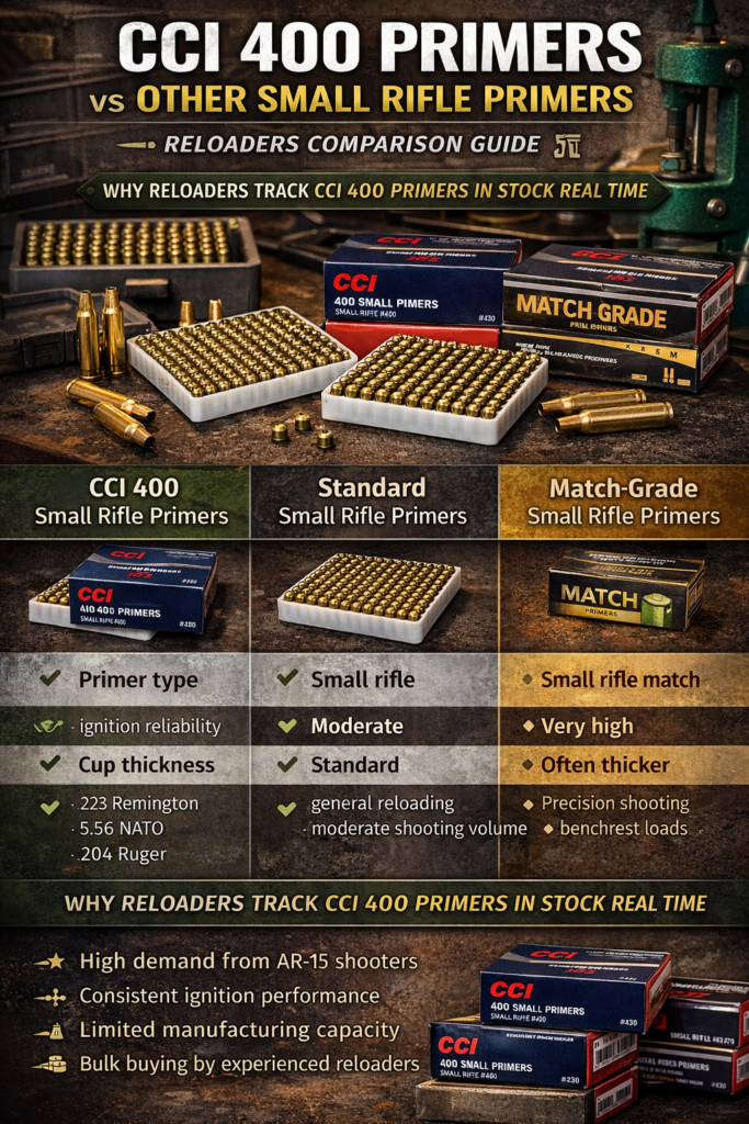 CCI 400 Primers vs Other Small Rifle Primers – Reloaders Comparison Guide