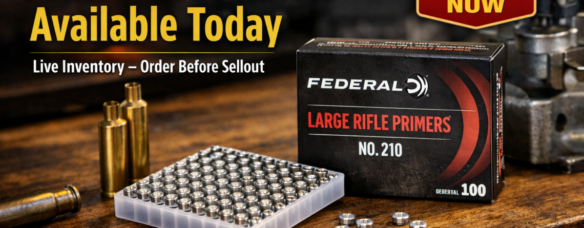 Federal 210 primers available today