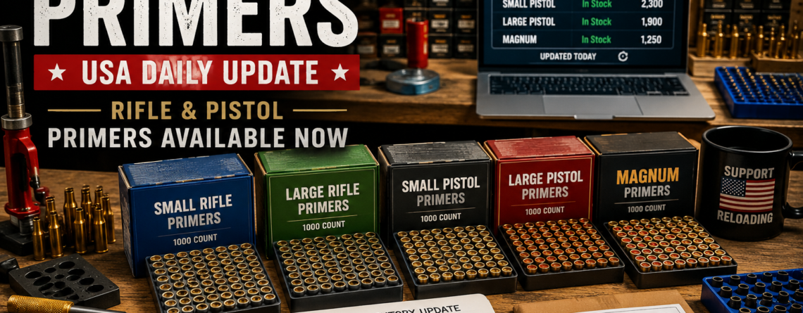 in stock primers USA daily update
