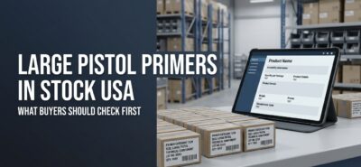 large pistol primers in stock USA